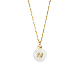         Gelbgold, Halsschmuck, Schmuckwerk Glasklar Anhänger mit Halskette DH567-GG-GW-BB