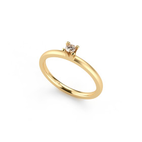 Gelbgold, Ringe, Niessing Amatis 4 Krappen Ring N331960-0.08ct-cinnamon-satin-cy