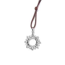 Weißgold, Halsschmuck, Tamara Comolli GYPSY Anhänger Classic Sun mit Diamanten P-Gyp-Cl-wg