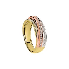 Ringe, Weißgold, Ruppenthal Ring Tricolour 00648974