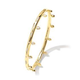 Gelbgold, Armschmuck, Tamara Comolli GYPSY Armspange "Drop" medium BA-Gyp-Dr-17-yg