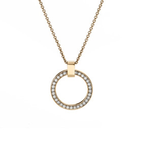         Gelbgold, Halsschmuck, Schmuckwerk Anhänger Saturn mit Halskette SH505-GG