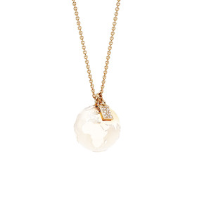         Rotgold, Halsschmuck, Schmuckwerk Zusatz-Anhänger Meine Welt OH306-RG