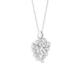 Weißgold, Halsschmuck, Tamara Comolli SNOWFLAKES Anhänger Leaf Classic  P-SF-L-Cl-wg