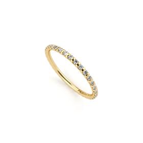 Gelbgold, Ringe, Niessing Memory Ring N331951-0.01ct-gvs2-gloss-cy