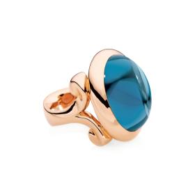Roségold, Ringe, Tamara Comolli HIPPIE GLAM Ring large London Topas R-HG-l-ToLo-rg