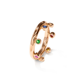         Roségold, Ringe, Tamara Comolli GYPSY Crown Brilliant Cut Ring 'Candy' R-Gyp-C-Br-Can-rg