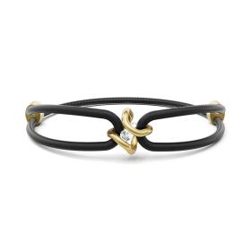 Leder, Armschmuck, Niessing Spannring® Ära Armband N392910-black-cy
