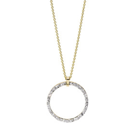         Gelbgold, Halsschmuck, Schmuckwerk Alpen Anhänger mit Halskette GH505-GG