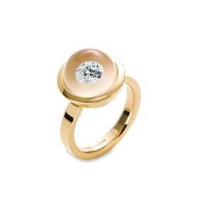 Gelbgold, Ringe, Schmuckwerk Glasklar Ring DR627-GG-GW