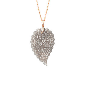         Roségold, Halsschmuck, Tamara Comolli INDIA  Anhänger mit Chalcedon Large P-IND-l-Gre-rg