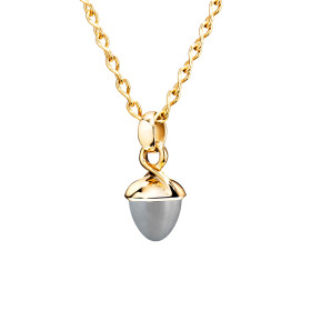         Gelbgold, Halsschmuck, Tamara Comolli MIKADO Anhänger Bouquet  Grauer Mondstein P-MB-MoGr-yg