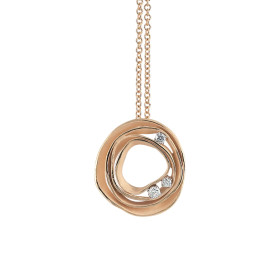         Roségold, Halsschmuck, Cammilli Dune Anhänger mit Halskette GPE0776J