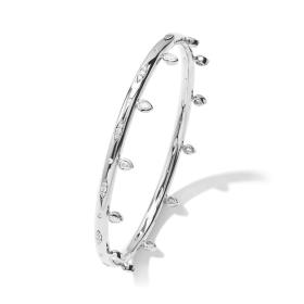 Weißgold, Armschmuck, Tamara Comolli GYPSY Armspange "Drop" medium BA-Gyp-Dr-17-wg