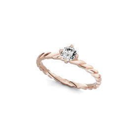 Roségold, Ringe, Niessing Woven Love Ring N401910-0.18ct-gloss-sug