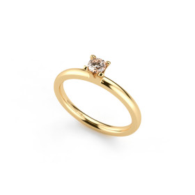 Gelbgold, Ringe, Niessing Amatis 4 Krappen Ring, Ref: N331960-0.16ct-cinnamon-gloss-cy
