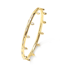 Gelbgold, Armschmuck, Tamara Comolli GYPSY Drop Armspange mit Diamanten, Ref: BA-Gyp-Dr-17-yg
