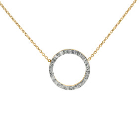         Gelbgold, Halsschmuck, Schmuckwerk Alpen Anhänger mit Halskette GH105-GG