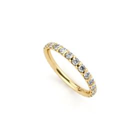 Gelbgold, Ringe, Niessing Memory Ring N331951-0.03ct-gvs2-gloss-cy