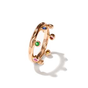 Ringe, Roségold, Tamara Comolli GYPSY Ring Crown Brilliant Cut 'Candy'  R-Gyp-C-Br-Can-rg