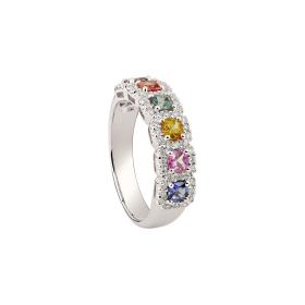 Ringe, Weißgold, Ruppenthal Ring Saphire Fancy 00901248