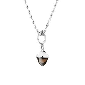Weißgold, Halsschmuck, Tamara Comolli MIKADO Anhänger Flamenco Smoky Quartz P-MFL-SmQu-wg