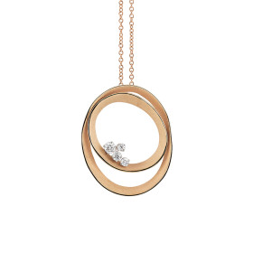         Roségold, Halsschmuck, Cammilli Dune Solar Anhänger mit Halskette GPE3091J