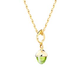 Gelbgold, Halsschmuck, Tamara Comolli MIKADO Flamenco Anhänger Peridot P-MFL-Per-yg