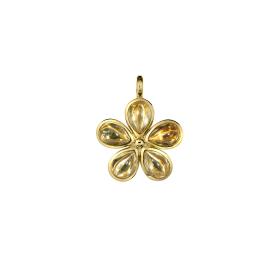 Gelbgold, Halsschmuck, Ruppenthal Blumenanhänger 00634218/120802