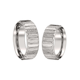 Platin, Ringe, Zig Zag by Natalie Trauringe "Borke" 00120714-B