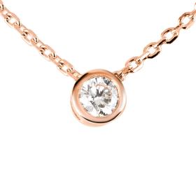 Halsschmuck, Roségold, Ruppenthal Collier Solitär 00802323