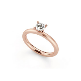 Roségold, Ringe, Niessing Amatis 4 Krappen Ring N331960-0.3ct-gvs2-satin-sug