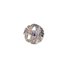 Weißgold, Halsschmuck, Ruppenthal Wechselschließe Atlantis Saphire fancy 00761814