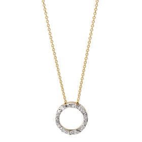        Gelbgold, Halsschmuck, Schmuckwerk Alpen Anhänger mit Halskette GH115-GG