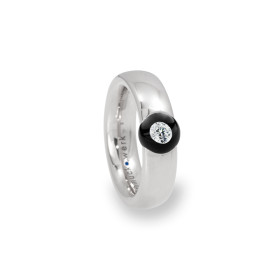 Edelstahl, Ringe, Schmuckwerk Glasklar Ring, Ref: DR757-ST-GS
