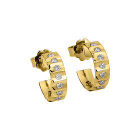 Gelbgold, Ohrringe, Zig Zag by Natalie Zig Zag Creolen, Ref: 01120542
