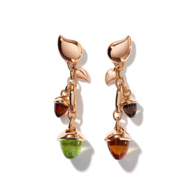         Roségold, Ohrringe, Tamara Comolli MIKADO Ohrringe Dangling 2 Acorns 'Indian Summer' E-M-d-2-IS-rg