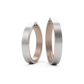         Niessing Refugium Trauringe N351536-3.5mm-1br-nature-rw-pt