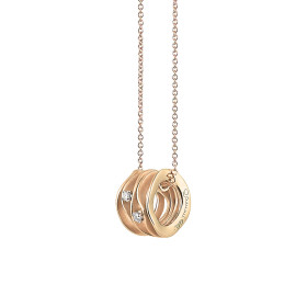 Roségold, Halsschmuck, Cammilli Dune Anhänger mit Halskette GPE2447J