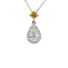 Weißgold, Halsschmuck, Ruppenthal Collier Diamanttropfen 00862336