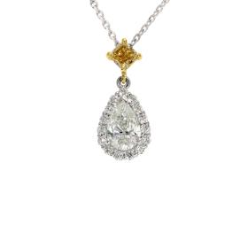 Halsschmuck, Weißgold, Ruppenthal Collier Diamanttropfen 00862336