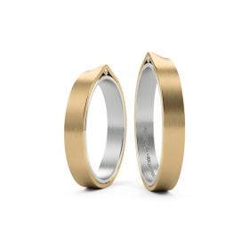 Platin, Ringe, Niessing Refugium Trauringe N351536-3.5mm-1br-satin-pt-cy