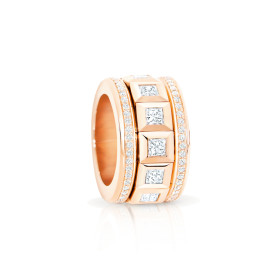         Roségold, Ringe, Tamara Comolli CURRICULUM VITAE 77 Ring mit Diamant-Pavé R-CV77-13-PrL-p-rg
