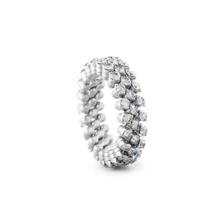 Weißgold, Ringe, Serafino Consoli Brevetto Multi-Size Ring, Ref: RMS 3F2 WG WD