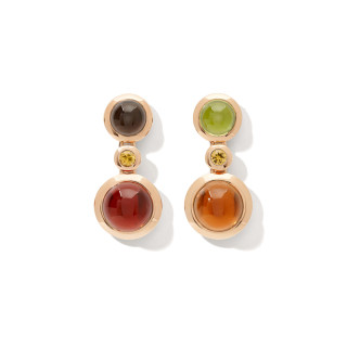 Roségold, Ohrringe, Tamara Comolli BOUTON Ohrhänger 2 Cabochons 'Indian Summer', Ref: E-BOU-2-IS-Sa-rg