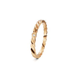  Niessing Woven Love Ring, Ref: N401510-2mm-0.005ct-gloss-fr
