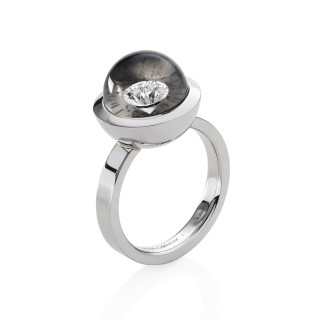 Weißgold, Ringe, Schmuckwerk Glasklar Ring, Ref: DR607-WG-GS