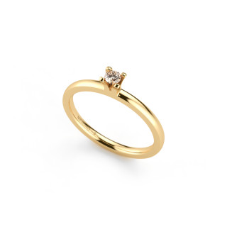 Gelbgold, Ringe, Niessing Amatis 4 Krappen Ring, Ref: N331960-0.08ct-cinnamon-gloss-cy