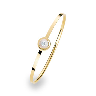 Gelbgold, Armschmuck, Schmuckwerk Glasklar Armspange, Ref: DA287-GG-GW-XL