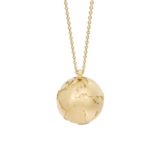 Gelbgold, Halsschmuck, Schmuckwerk Meine Welt Anhänger mit Halskette, Ref: OH134-GG